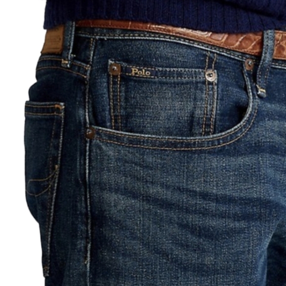 Polo Ralph Lauren Hampton Relaxed Straight Jeans mens 38x30 - Picture 4 of 12